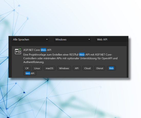 Creating a new ASP.NET Core Web API Application
